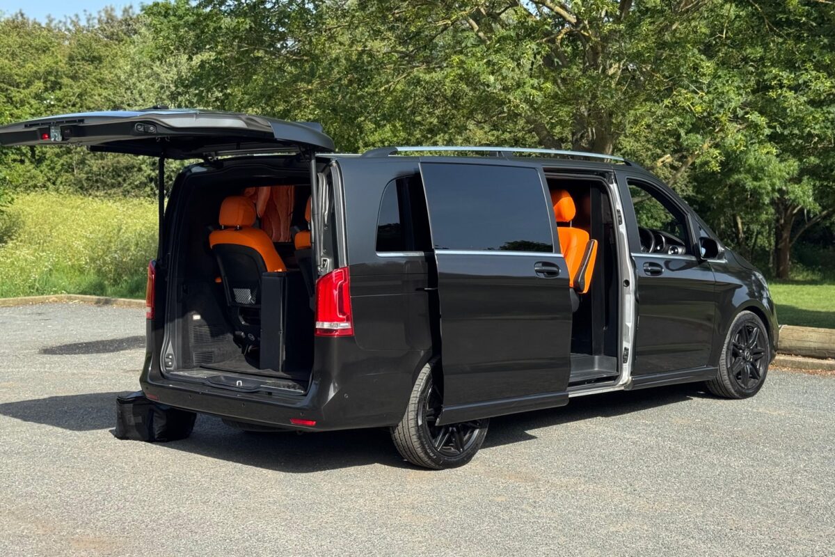 Mercedes V-Class Road Lounge Jet Class · Cream or Orange Mandarin — chauffeur hire London